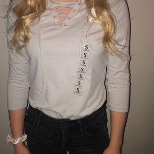 Grey casual top